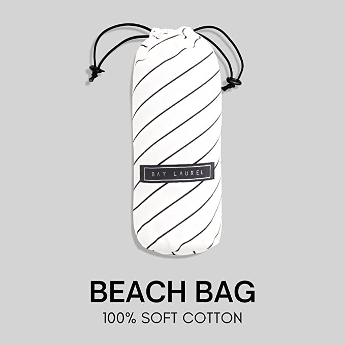Yoga Towel with Striped Bag