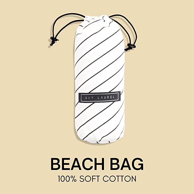 Yoga Towel with Striped Bag