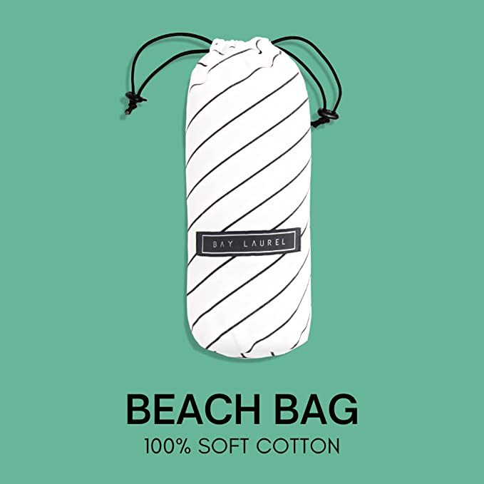 Yoga Towel with Striped Bag