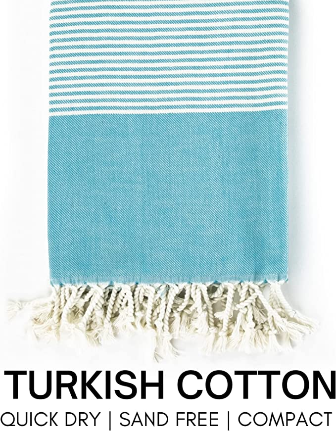 Yoga Towel with Striped Bag