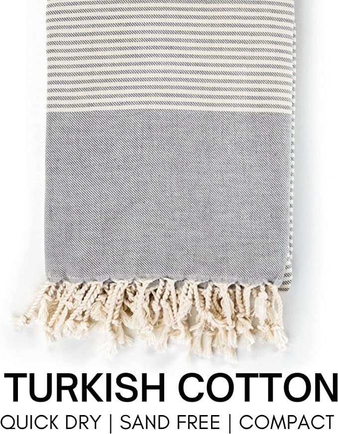 Yoga Towel with Striped Bag