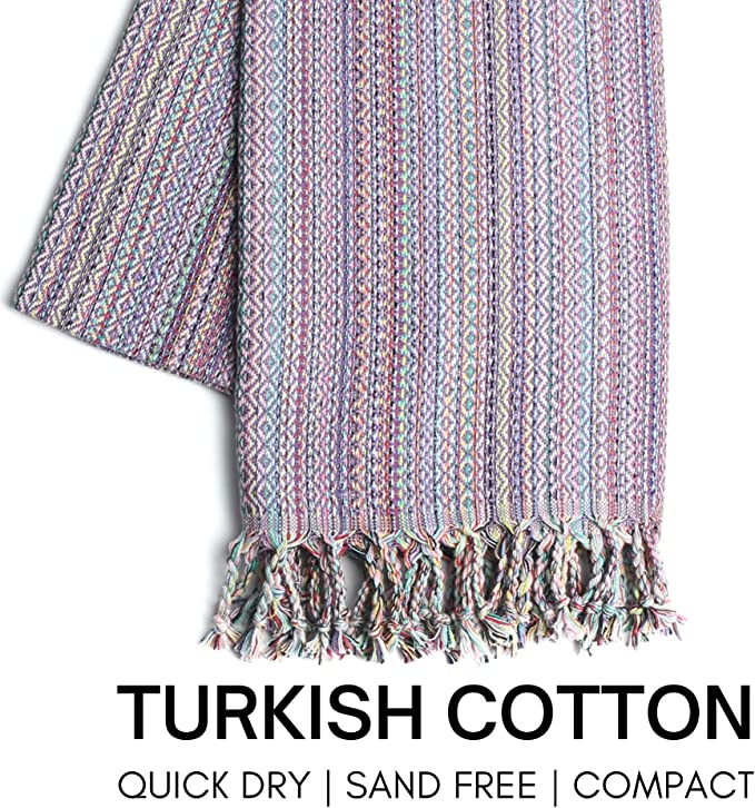 Turkish Beach Towel with Travel Bag