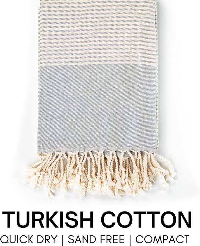 Yoga Towel with Striped Bag