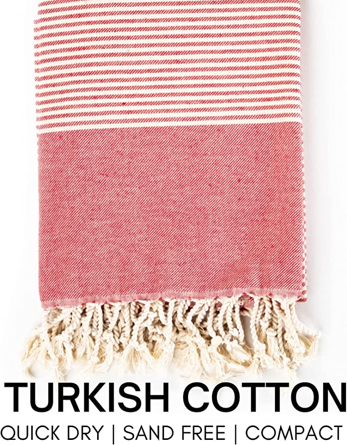 Yoga Towel with Striped Bag