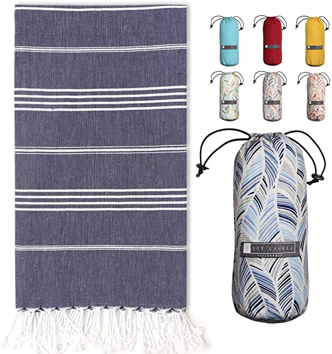 Turkish Beach Towel with Travel Bag