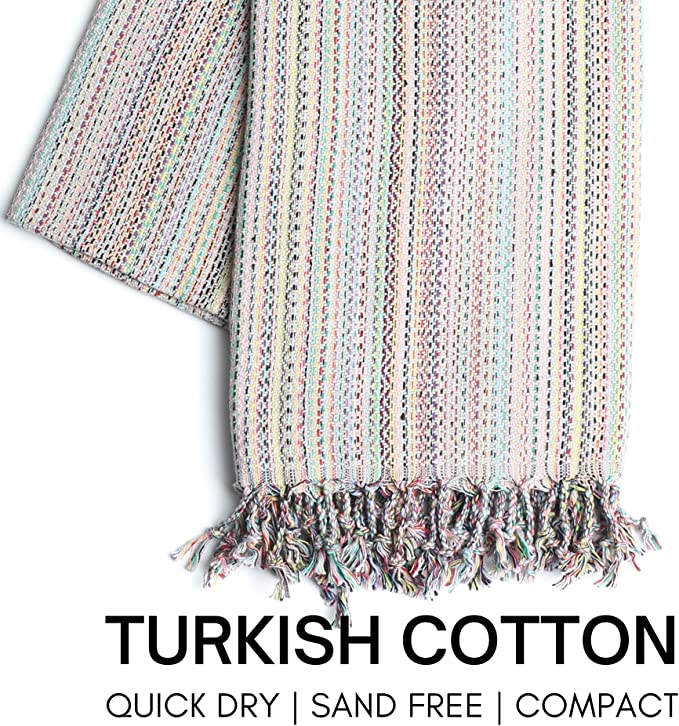 Turkish Beach Towel with Travel Bag