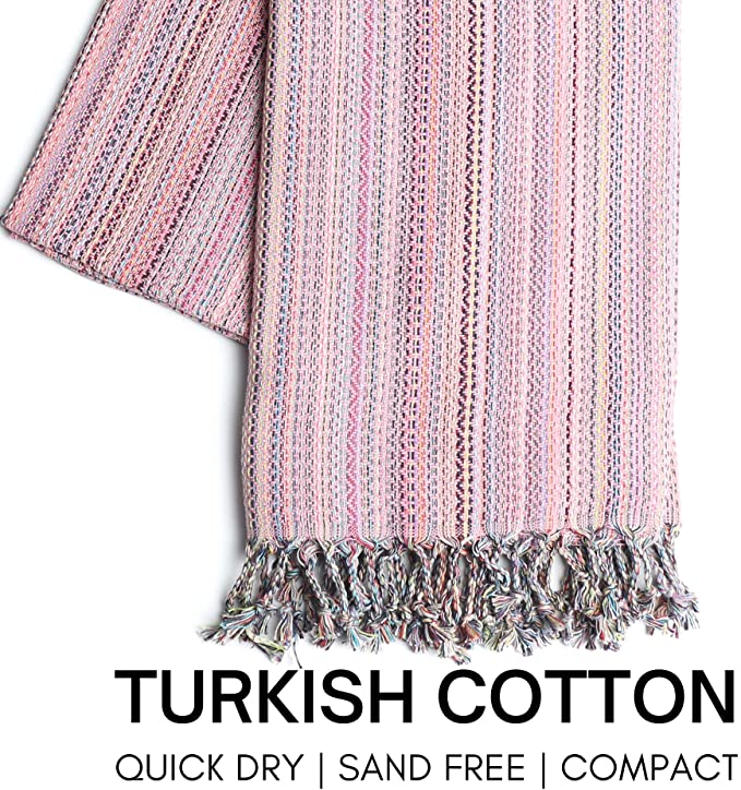 Turkish Beach Towel with Travel Bag