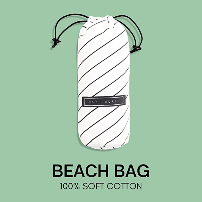 Yoga Towel with Striped Bag